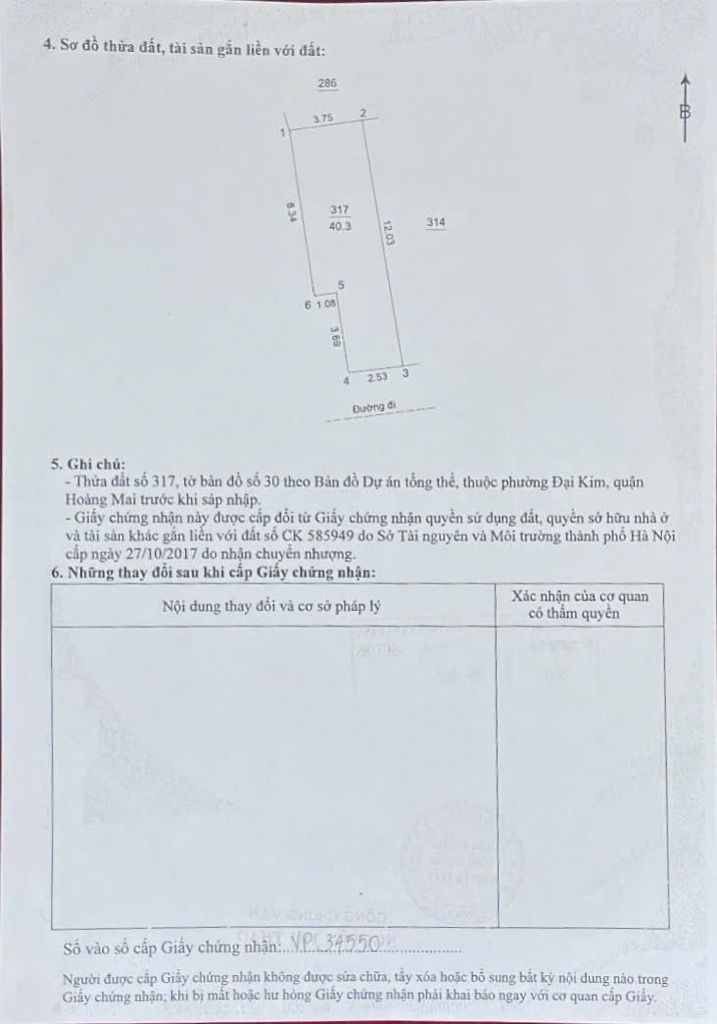 Bán nhà Đặng Xuân Bảng - diện tích 40.3m2 6 tầng - giá 12,2 tỷ