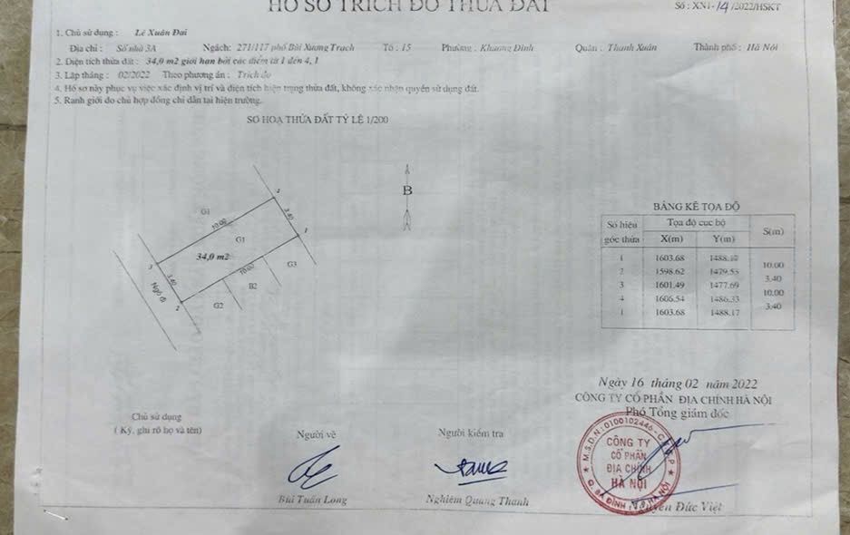 Bán nhà Bùi Xương Trạch - diện tích 34m2 2 tầng - gần ô tô - giá 3,2 tỷ