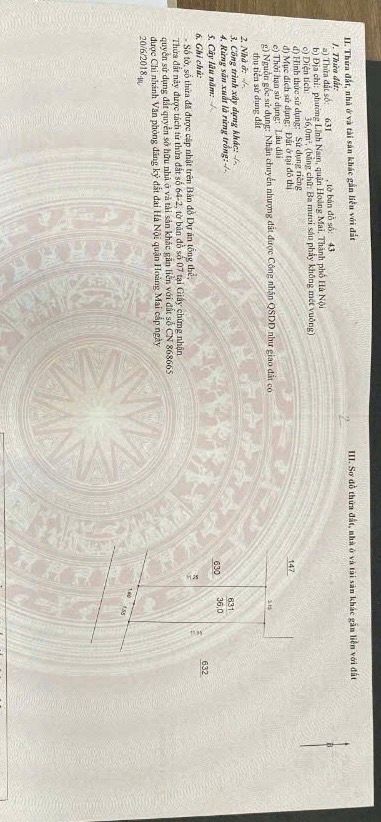 Bán nhà Nam Dư - diện tích 36m2 5 tầng - Ngõ thoáng nông gần phố - giá 7,98 tỷ