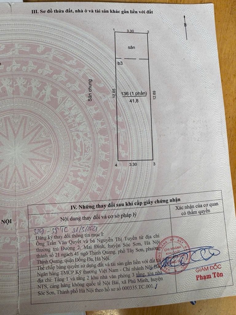 Bán nhà Thịnh Quang - diện tích 52m2 4 tầng - Lô góc hai mặt ngõ - giá 14,1 tỷ