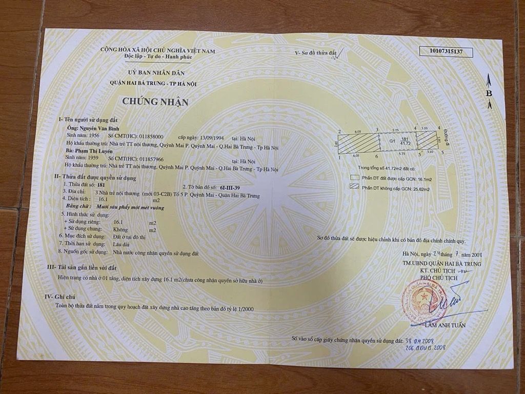 Bán nhà Chùa Quỳnh - diện tích 16,1m2 5 tầng - Ô tô tránh - giá 14,98 tỷ