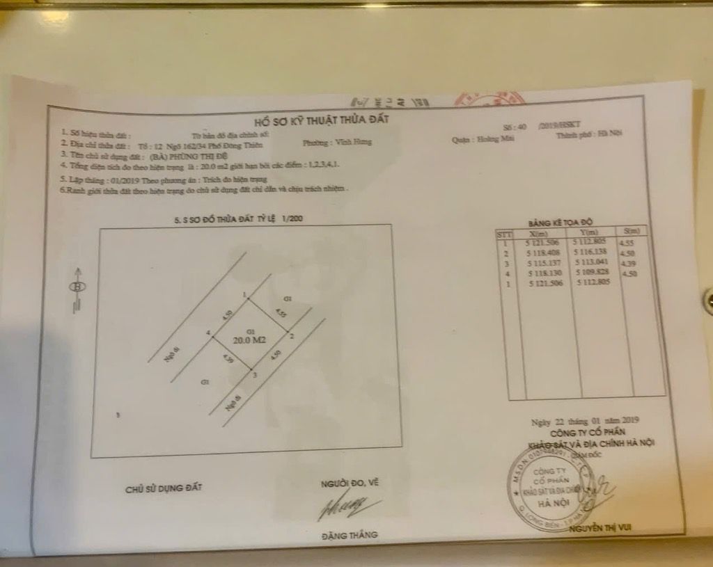 Bán nhà Đông Thiên - diện tích 20m2 2 tầng - Nhà chưa sổ - giá 2,35 tỷ