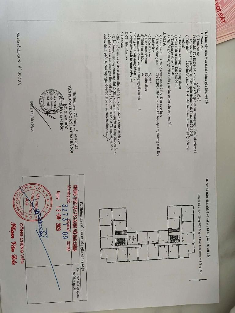 Bán nhà Đại Từ - diện tích 69m2 1 tầng - Căn hộ tầng 7 cực đẹp - giá 5,9 tỷ