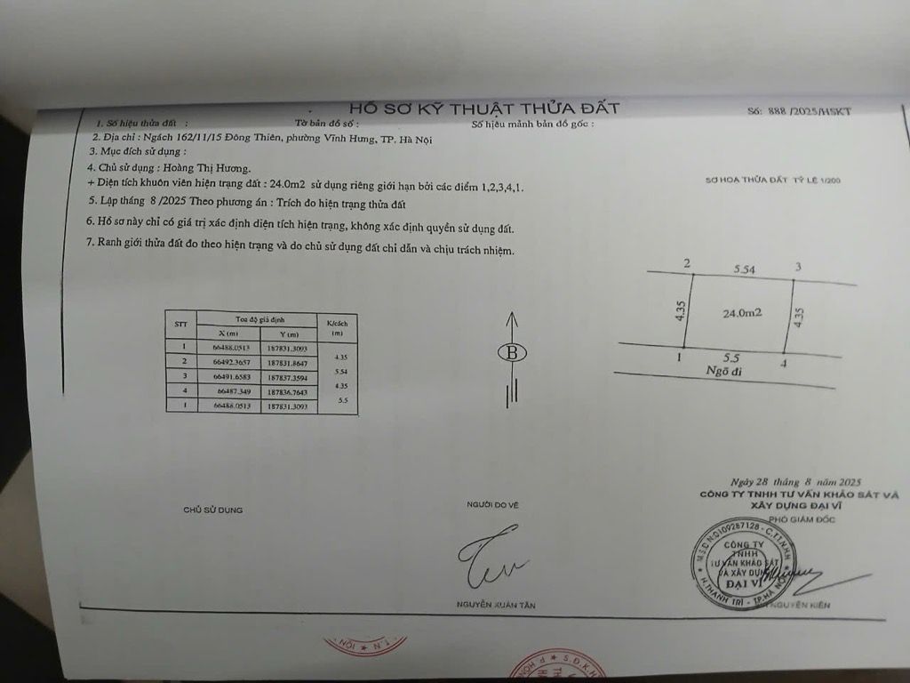 Bán nhà Đông Thiên - diện tích 24m2 3 tầng - ô tô đỗ cửa - giá 3,9 tỷ