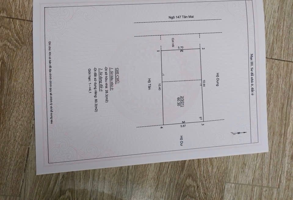 Bán nhà Tân Mai - diện tích 61m2 3 tầng - Mặt ngõ ô tô tránh - giá 20 tỷ