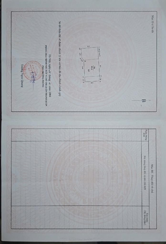 Bán nhà Hoàng Ngân - diện tích 80.4m2 3 tầng - Lô góc, nở hậu - giá 18,5 tỷ