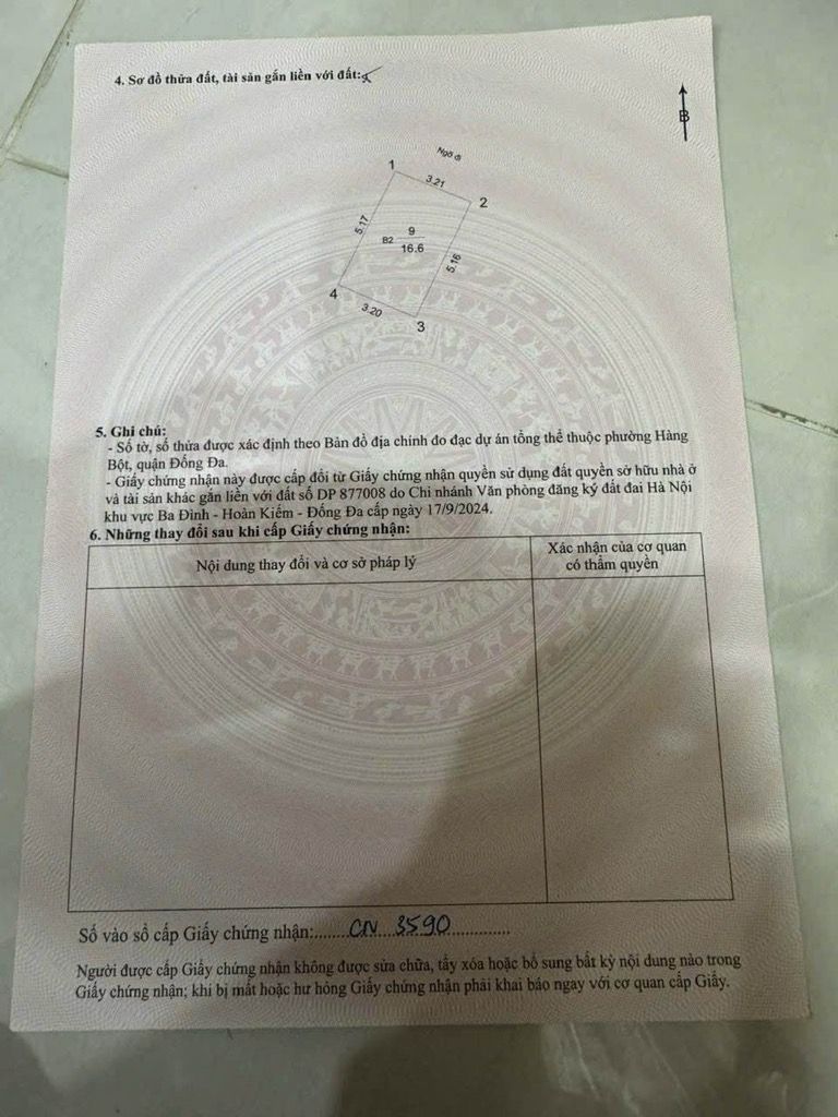 Bán nhà Văn Hương - diện tích 17m2 5 tầng - Nhà mới, chắc chắn - giá 5,75 tỷ