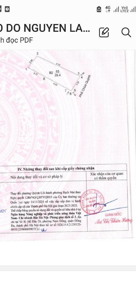 Bán nhà Chùa Quỳnh - diện tích 30m2 2 tầng - Mặt Phố - giá 15 tỷ