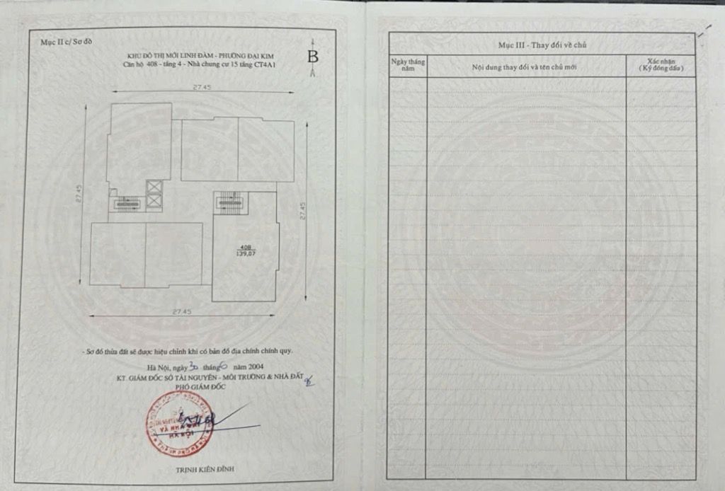 Bán nhà Bắc Linh Đàm - diện tích 140m2 1 tầng - Căn hộ chung cư siêu đẹp - giá 10,2 tỷ