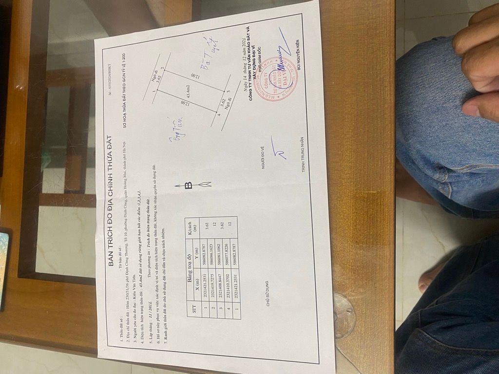 Bán nhà Định Công Thượng - diện tích 43,4m2 2 tầng - Ngõ thông nông gần trường - giá 3,6 tỷ