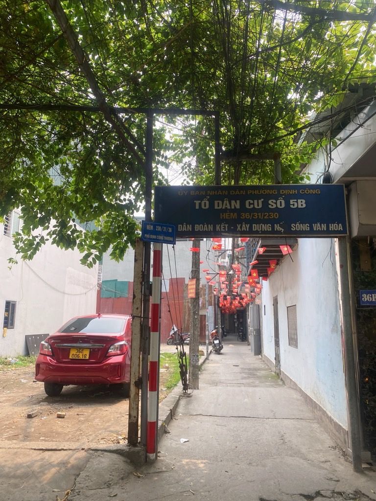 Bán nhà Định Công Thượng - diện tích 43,4m2 2 tầng - Ngõ thông nông gần trường - giá 3,6 tỷ