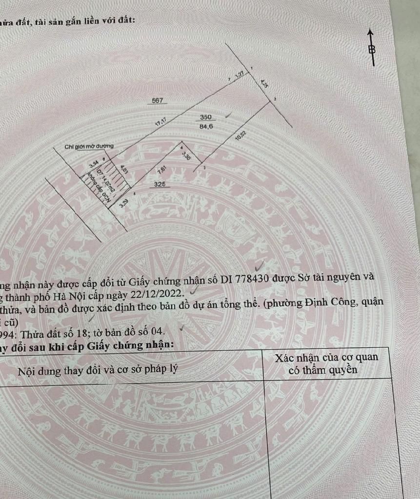 Bán nhà Định Công Hạ - diện tích 85m2 8 tầng - ÔTÔ qua nhà - giá 23,5 tỷ