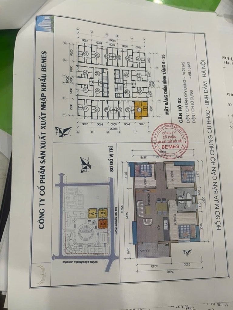 Bán nhà Linh - diện tích 76m2 1 tầng - ô tô đỗ sảnh - giá 4,35 tỷ