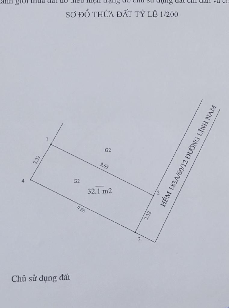 Bán nhà Lĩnh Nam - diện tích 32m2 2 tầng - Đẹp ở ngay - giá 3,45 tỷ