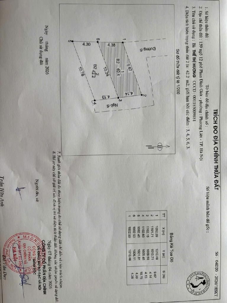Bán nhà Phan Đình Giót - diện tích 42m2 3 tầng - Lô góc - giá 3,85 tỷ