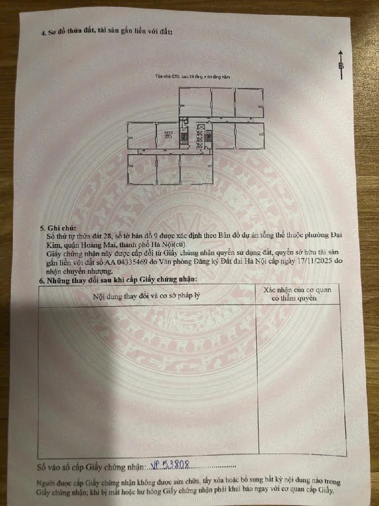 Bán nhà Đại Kim - diện tích 77.1m2 1 tầng - Chung cư đẹp, thoáng mát - giá 6,35 tỷ