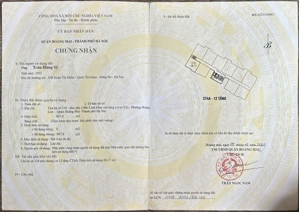 Bán nhà Bắc Linh Đàm - diện tích 69m2 2 tầng - Căn góc hiếm - giá 5,7 tỷ