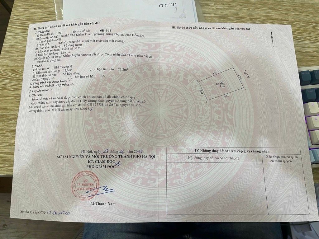 Bán nhà Ngõ Chợ Khâm Thiên - diện tích 11,6m2 5 tầng - Nhà nhỏ nhưng có võ, giá Nhỉnh 3 tỷ