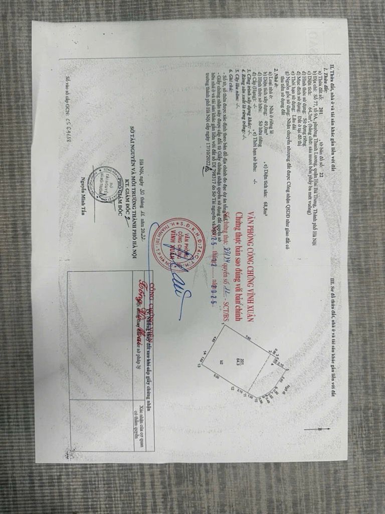 Bán nhà Đê Trần Khát Chân - diện tích 64.3m2 6 tầng - Căn hộ dịch vụ mới tinh - giá 21,5 tỷ