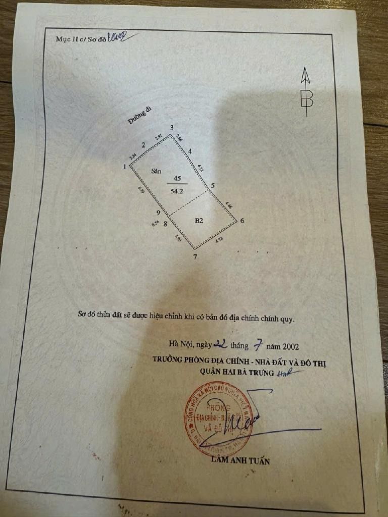 Bán nhà Hoàng Mai - diện tích 54.2m2 8 tầng - Ô TÔ ĐỖ CỔNG - giá 15,8 tỷ