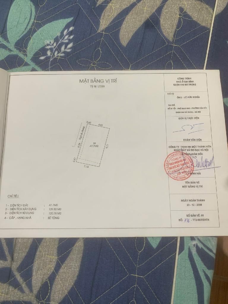 Bán nhà Bạch Mai - diện tích 48m2 4 tầng - gần trường đại học, bệnh viện - giá 6,2 tỷ