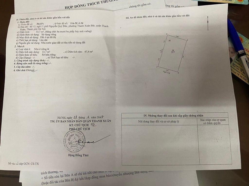 Bán nhà Nguyễn Quý Đức - diện tích 33.7m2 3 tầng - Nhà đẹp ngõ nông ae chiến mạnh - giá 9 tỷ