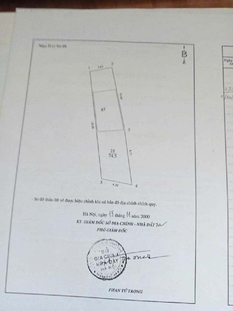 Bán nhà Vũ Trọng Phụng - diện tích 74.5m2 2 tầng - Nhà lô góc, ô tô tránh - giá 14,5 tỷ