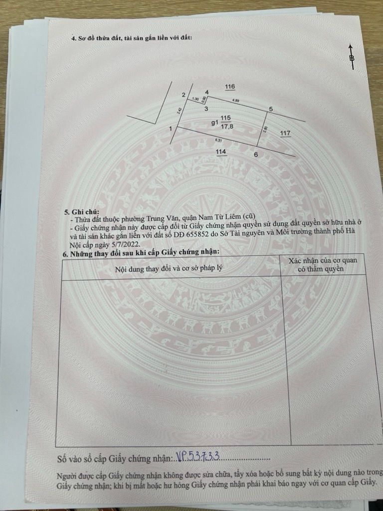 Bán nhà Vũ Hữu - diện tích 17.8m2 4 tầng - Thổ cư dưới 6 tỷ - giá 5,6 tỷ