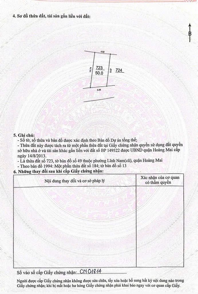 Bán nhà Nam Dư - diện tích 50m2 4 tầng - ô tô đỗ cửa - giá 8,5 tỷ