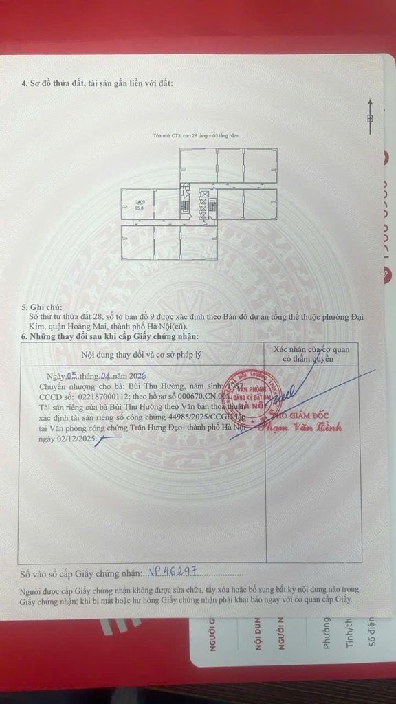 Bán nhà Đại Kim - diện tích 95m2 24 tầng - Căn hộ rộng đẹp - giá 7,95 tỷ