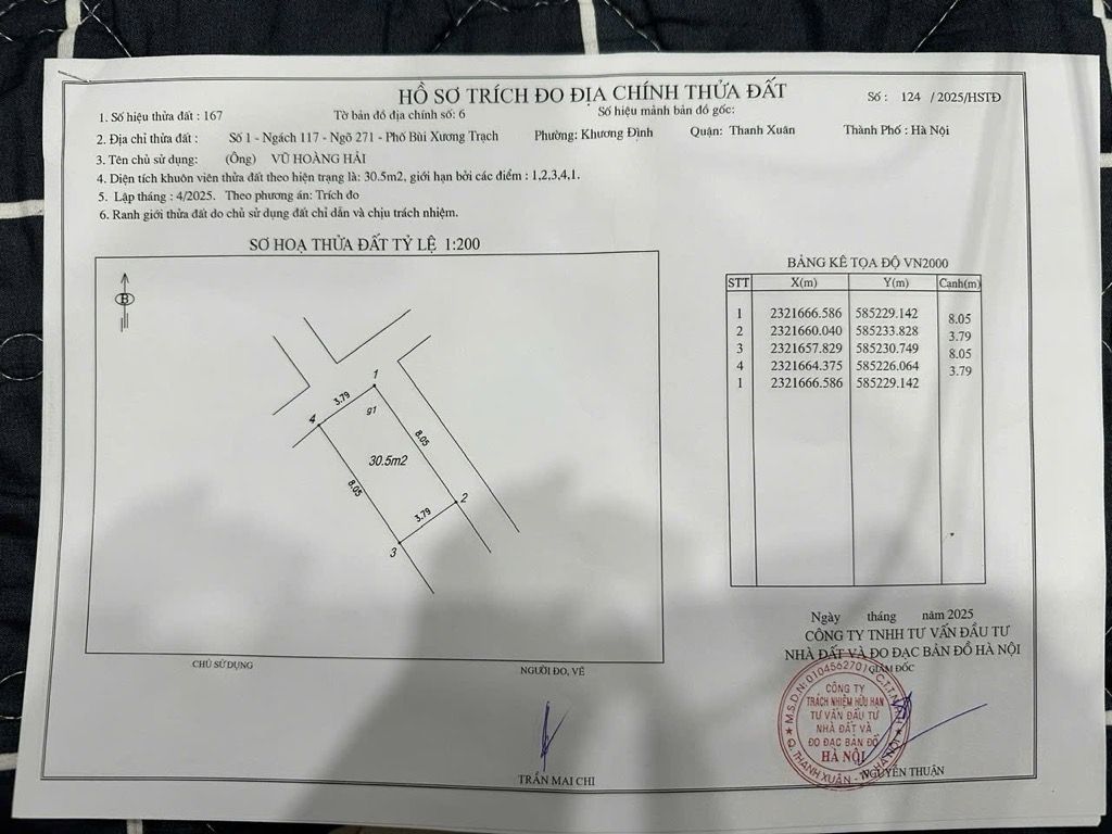 Bán nhà Bùi Xương Trạch - diện tích 30.5m2 2 tầng - Ô tô tránh - giá 2.8 tỷ