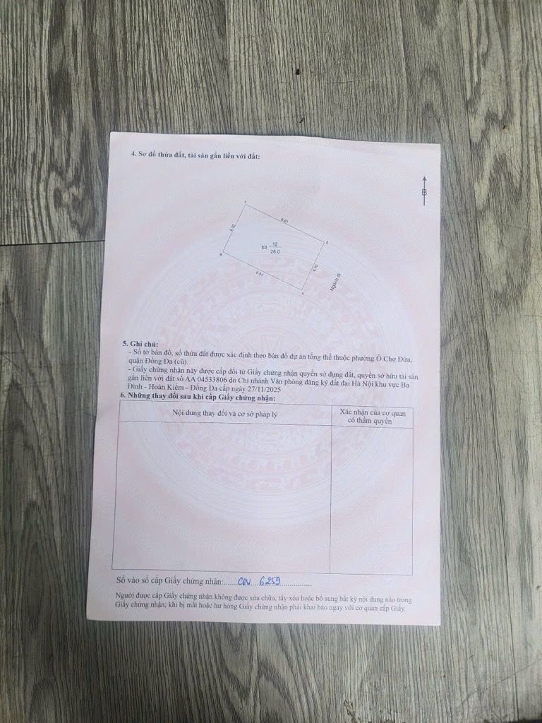 Bán nhà Hào Nam - diện tích 28m2 6 tầng - Nhà mới đẹp full nội thất - giá 10,8 tỷ