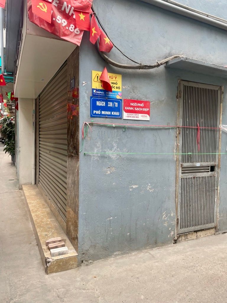 Bán nhà Minh Khai - diện tích 27.4m2 1 tầng - Lô góc - giá 5,9 tỷ