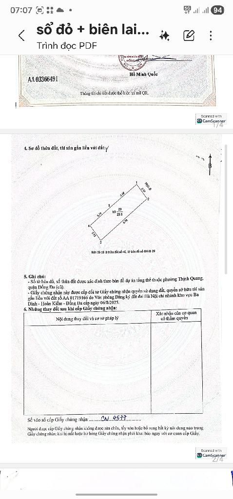 Bán nhà Thịnh Quang - diện tích 24m2 5 tầng - Ngõ thông tứ tung - giá 8,5 tỷ