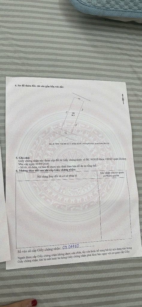 Bán nhà Kim Giang - diện tích 86m2 8 tầng - 2 mặt ngõ - giá 22,9 tỷ