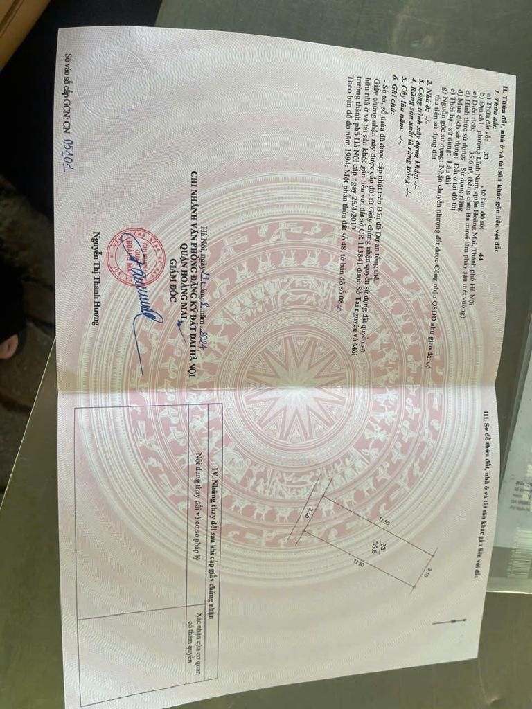 Bán nhà Lĩnh Nam - diện tích 35.6m2 6 tầng - ô tô tránh - giá 7,5 tỷ