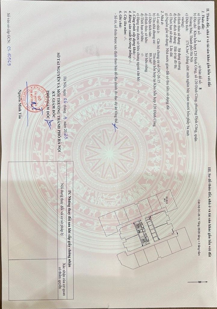 Bán nhà Định Công - diện tích 90m2 26 tầng - CĂN GÓC MẶT PHỐ HIẾM - giá 9,1 tỷ