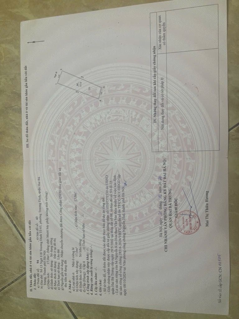 Bán nhà Trại Cá - diện tích 17m2 5 tầng - Ô TÔ NGÕ THÔNG - giá 0 tỷ