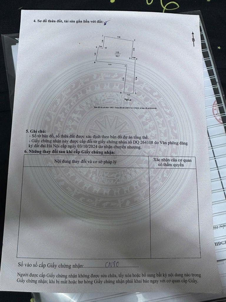 Bán nhà Trần Khát Chân - diện tích 19m2 5 tầng - Nhà đẹp đủ nội thất - giá 5,8 tỷ
