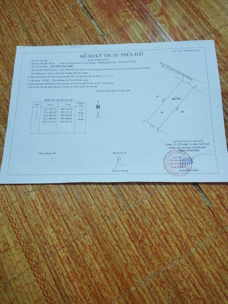 Bán nhà Trần Hoà - diện tích 60m2 2 tầng - Nhà đẹp hiếm có - giá 2,75 tỷ