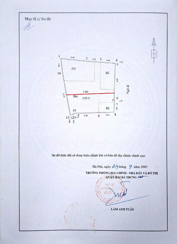 Bán nhà Trương Định - diện tích 50m2 5 tầng - Ô tô cách 10m - giá 12,5 tỷ