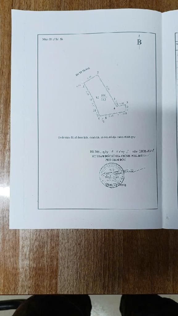 Bán nhà Đê Tô Hoàng - diện tích 34m2 4 tầng - Mặt phố vỉa hè ô tô - giá 15 tỷ