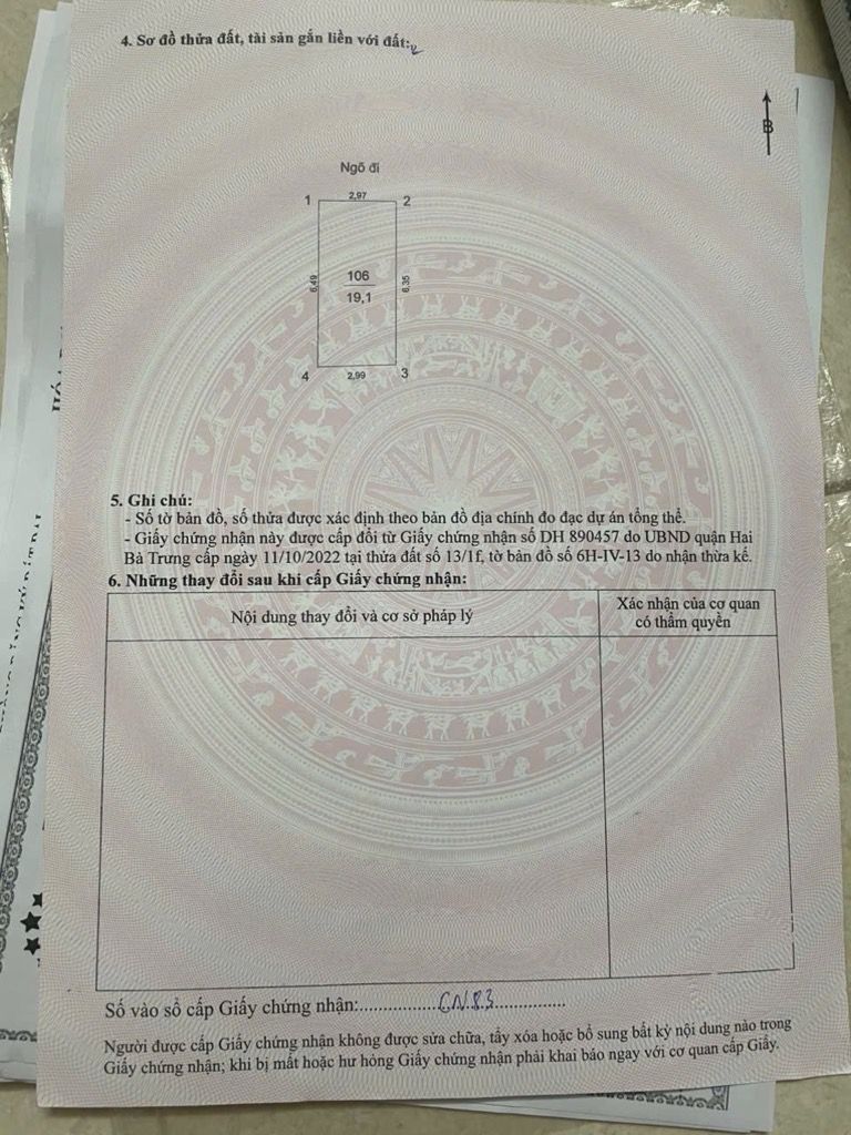 Bán nhà Trần Đại Nghĩa - diện tích 19,1m2 4 tầng - Ngõ thông - giá 7,25 tỷ