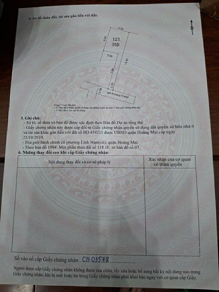 Bán nhà Nam Dư - diện tích 35.5m2 5 tầng - RA Ô TÔ - giá 5 tỷ