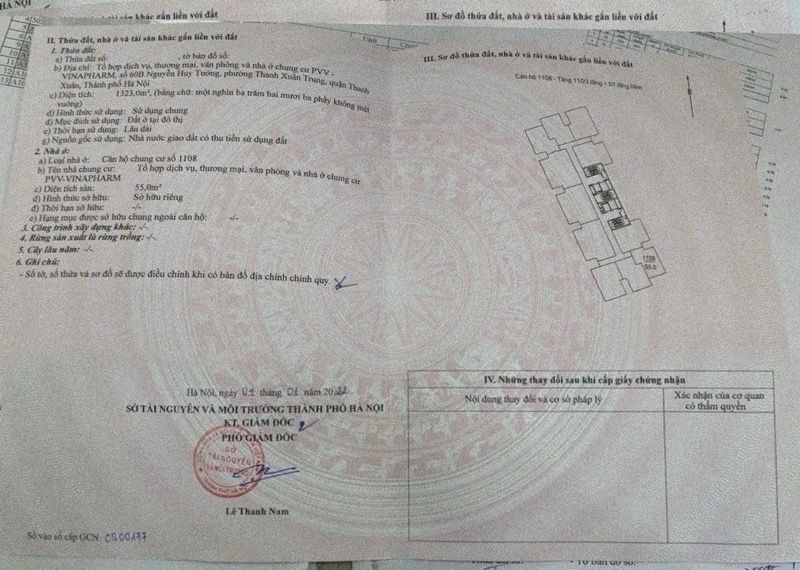 Bán nhà Nguyễn Huy Tưởng - diện tích 63m2 11 tầng - Căn hộ cao cấp - giá 6,95 tỷ