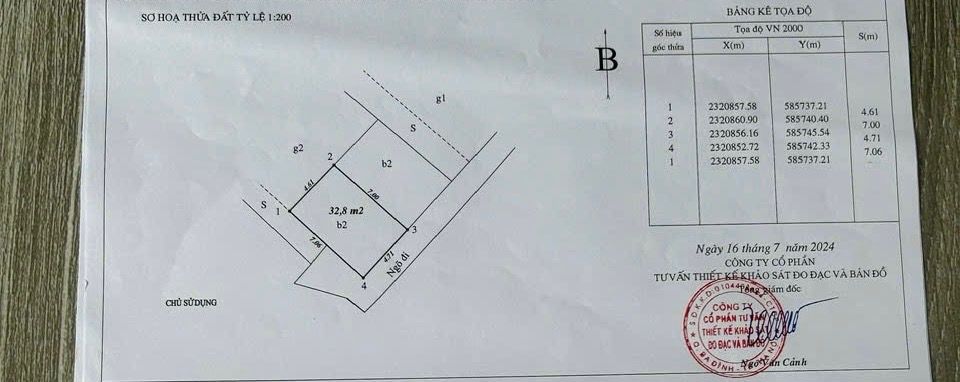 Bán nhà Định Công Hạ - diện tích 32.8m2 3 tầng - Lô góc - giá 4,6 tỷ