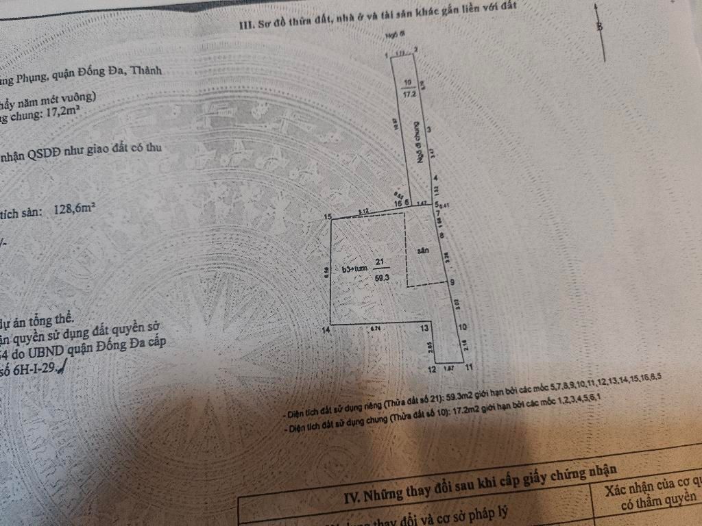 Bán nhà Lê Duẩn - diện tích 59,3m2 2 tầng - vị trí vàng trung tâm - giá 11,5 tỷ