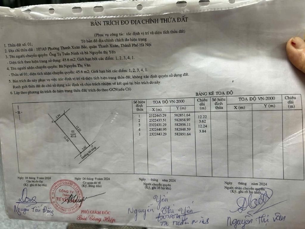 Bán nhà Nguyễn Quý Đức - diện tích 45m2 1 tầng - Lô góc đẹp - giá 5,25 tỷ