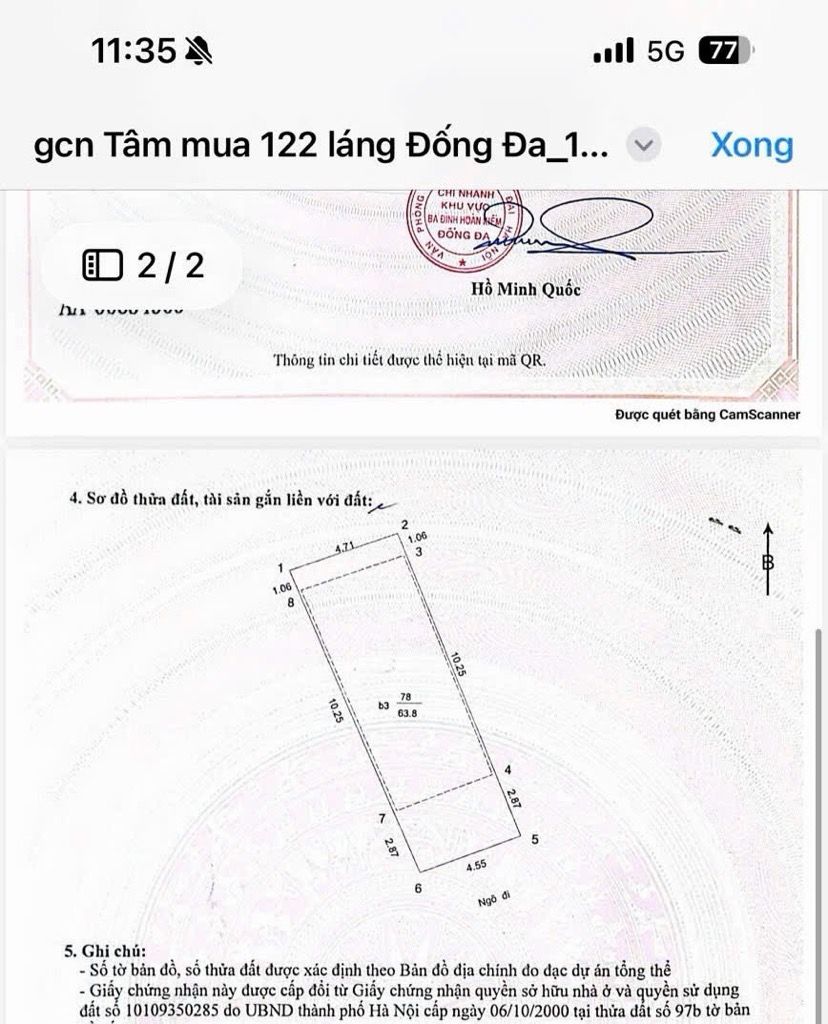 Bán nhà Thịnh Quang - diện tích 64m2 7 tầng - Thang máy - giá 23,8 tỷ