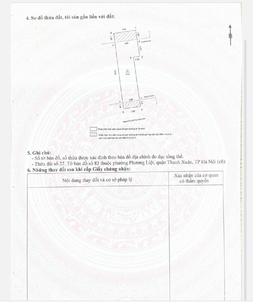 Bán nhà Phan Đình Giót - diện tích 37m2 5 tầng - Hai mặt thoáng - giá 10,3 tỷ